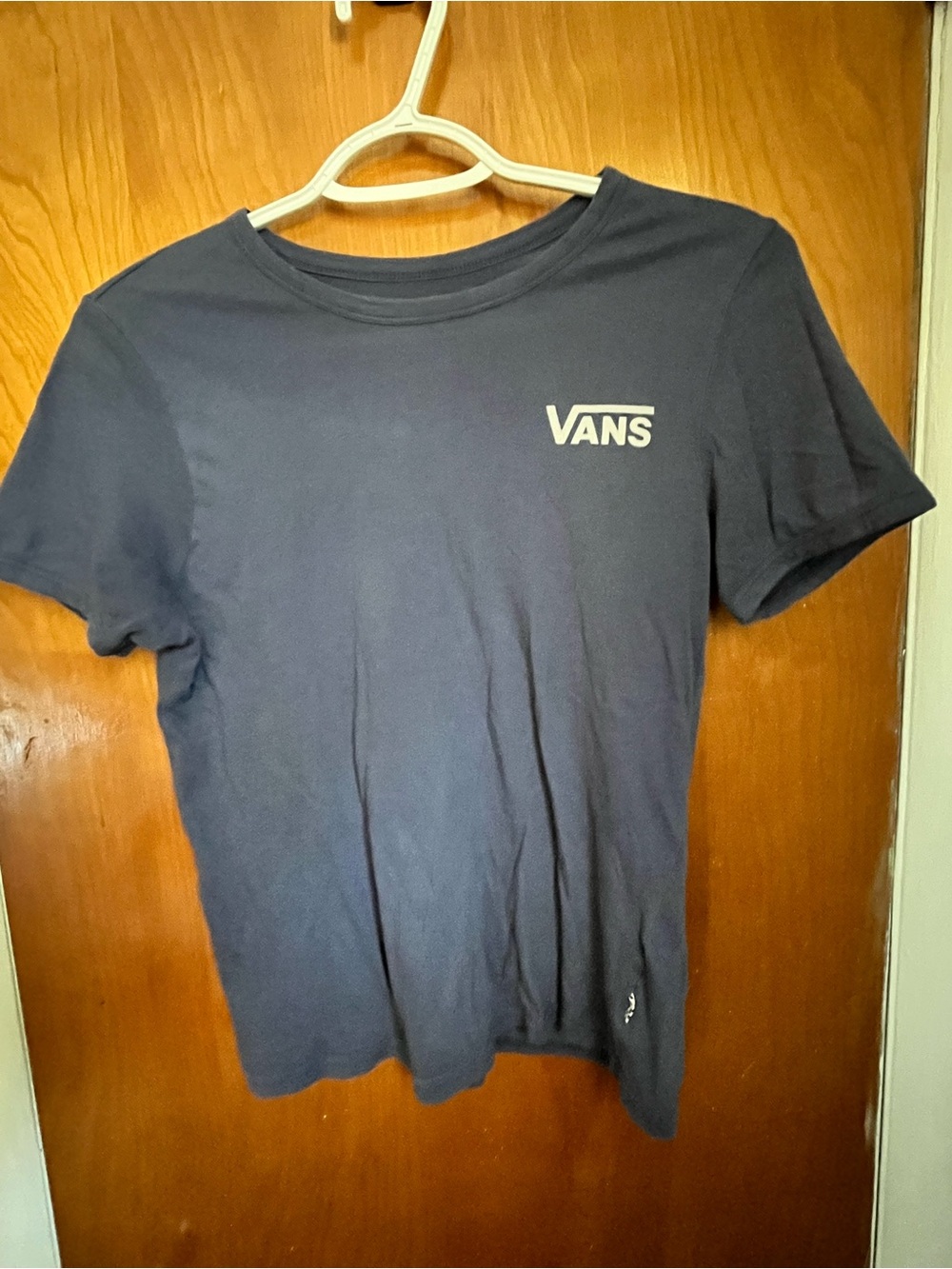 Vans Navy Blue Logo Short Sleeve Tee